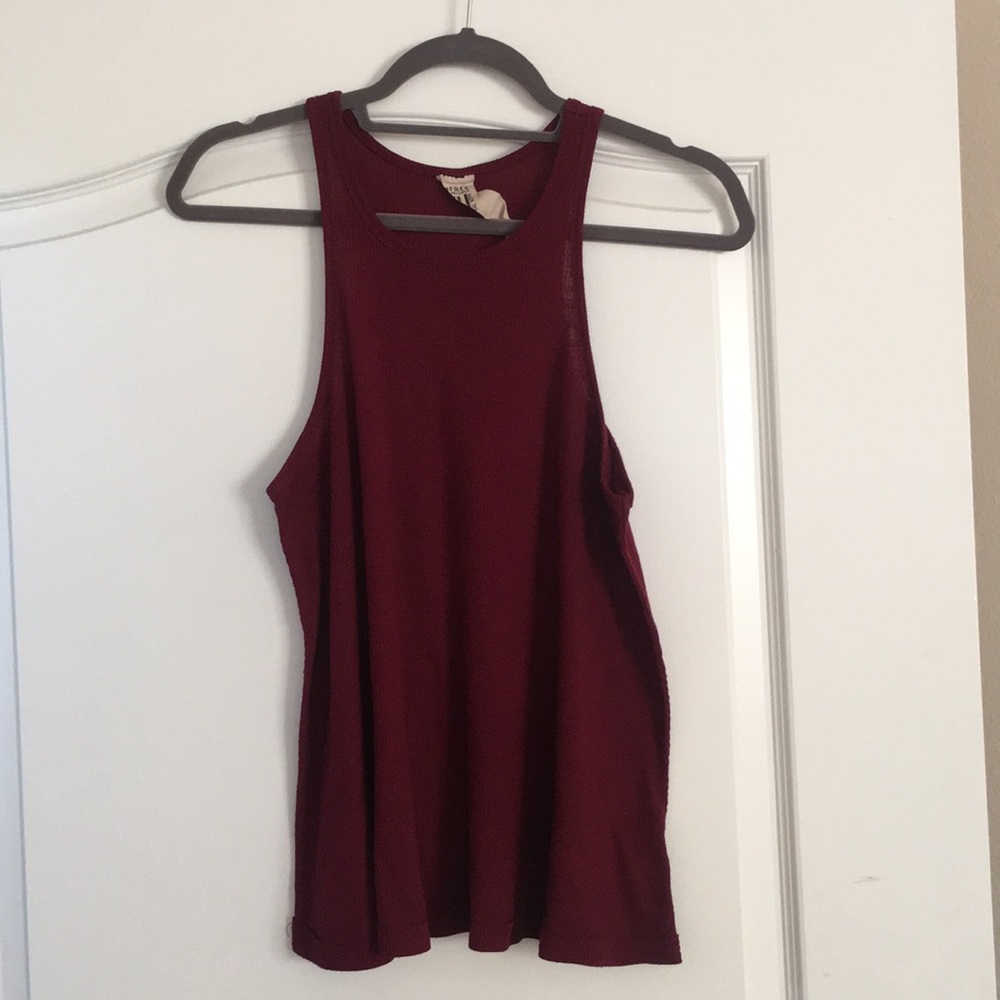 Maroon Free People Tank
